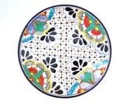 Talavera Plate Lunch 10" Dia Mexico Pottery Ceramic