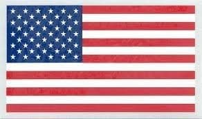 American Flag 3 X 5 Vinyl Decal (Pack of 2)