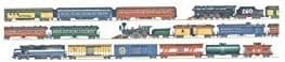 Dollhouse Miniature 3 Pack Wallpaper: Choo Choo Border, Multi