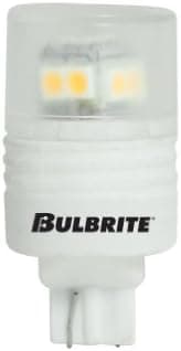 Bulbrite LED T3 Non-Dimmable Base (Wedge) Light Bulb, 10 Watt Equivalent, 3000K / White