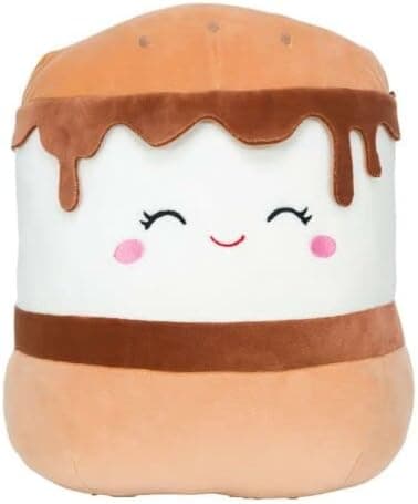 Rare Squishmallows Official Kellytoy Plush 16" Squishmallow Plush | Squishmallows Carmelita S' Mores Plush 16" Stuffed Animal – Ultrasoft Stuffed Animal Toy Soft Squishy Plush Toy