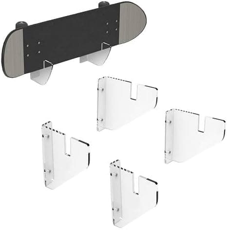 WANLIAN Skateboard Wall Mount Display Rack Skateboard Wall Rack Display Rack Hanger Rack Skateboard Wall Mount Bracket Deck Rack