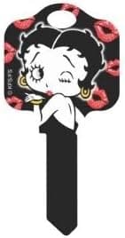 Betty Boop & Kisses Kwikset House Key (KW-B4)