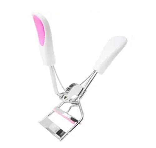 Liroyal White Handle Eyelash Curler Portable Eye Curling Clip Makeup Cosmetic Tools
