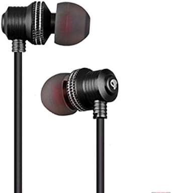 Spider USA SPEB105-BK Amber Series Metal Earbuds, Black