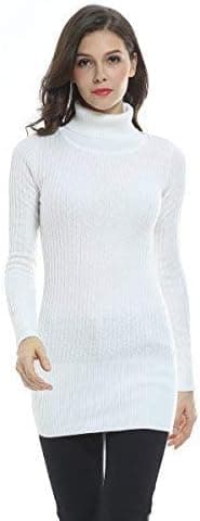 Sofishie Fashion Cable Knit Turtleneck Long Sweater