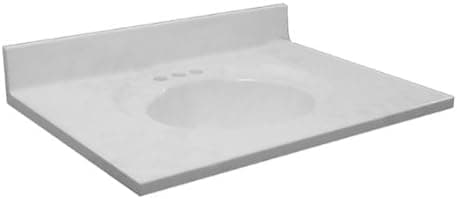 Astra Lav 31" Marble Vanity Top Top Finish: White Onyx