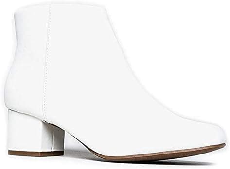 J. Adams Low Heel Zip Up Round Toe Ankle Bootie - Jody
