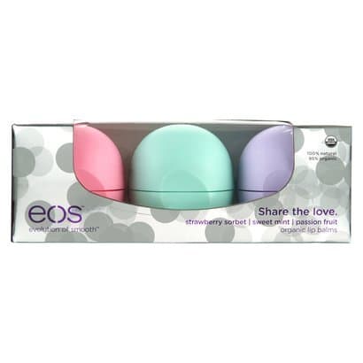 Eos Share the Love Smooth Sphere Holiday Box, Strawberry Sorbet, Sweet Mint and Passion Fruit