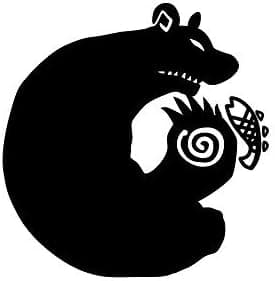 SEVEN DEADLY SINS ANIME GRIZZLY VINYL STICKERS SYMBOL 5.5" DECORATIVE DIE CUT DECAL FOR CARS TABLETS LAPTOPS SKATEBOARD - BLACK