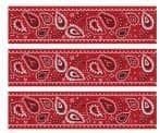 CakeSupply Red Bandana Edible Photo Image Cake Decoration - D20000