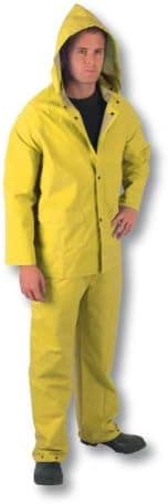 Safety Works C2403XL Classic Plus 0.35-mm PVC/Poly Heavy Duty 3-Piece Rain Suit, Extra Large