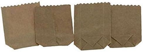 International Miniatures by Classics Dollhouse Miniature Set of 4 Large Brown Grocery Store Bags