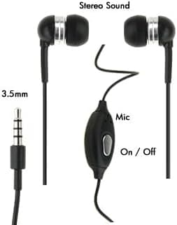 For Apple iPhone / iPhone 3G 3.5mm Stereo Hands Free Headset Headphone Ear-buds with Mi