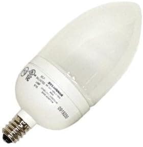 Sylvania 29600 - CF9EL/B10/C/ADP/830 Torpedo Screw Base Compact Fluorescent Light Bulb