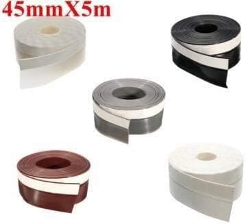 45mmX5m Window Door Silicone Rubber Sealing Sticker Seal Strip 3M Adhesive/brown