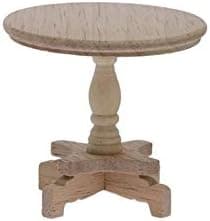 Dollhouse Miniature End Table, Unfinished