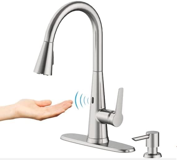 Tolland Stainless Steel 1-Handle Deck-Mount Pull-Down Handle Kitchen Faucet Allen + roth (Stainless Steel)