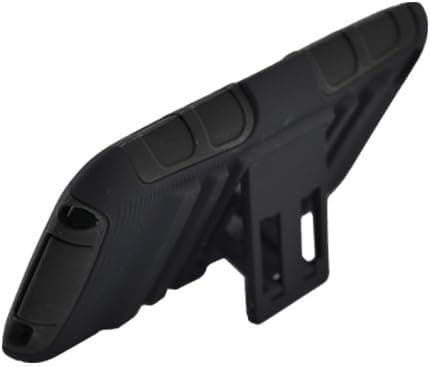 iSee Case Black Hybrid Full Cover Case with Built-in Kickstand for Apple iPod Touch 4 4th Generation