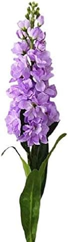 Hyacinth Artificial Flowers Hyacinth Violet Flower Fake Silk Artificial Flowers Marriage Birthday Party Bridal Floral Home Decoration Ornamental Flower Decoration (Purple)