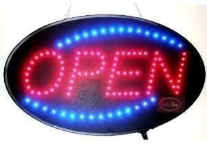 Ultra Bright Open LED NEON Sign with ON/Off Animation + ON/Off Switch +Chain Exclusive Sign* 19X10 S300