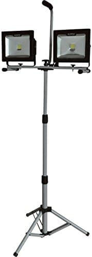 Klutch 2-Headed LED Tripod Worklight - 60 Watts, 5,100 Lumens