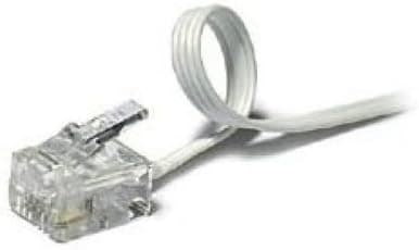 Recoton T20THINW MicroThin Modular Line Cord, White (25 feet)