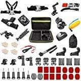 Asobeage 55-in-1 Accessories Kit for Hero 7,Hero 4,5,6,Session,Black,Hero 2018,Fusion,Head Strap Bike Car Backpack Clip Mount for AKASO Yi APEMAN VIVITAR SJCAN XIAOMI DBPOWER EK5000 EK700