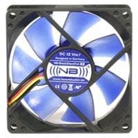 BLACKNOISE BSF-X2 NoiseBlocker 3.1-inch (8 cm) Fan, Entry Model, BSF (Black Silent Fan) Series