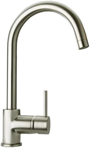 La Toscana 78PW250 Elba Single Handle Bathroom Faucet with Metal Pop-Up Drain, Brushed Nickel
