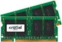 Crucial 4GB kit (2GBx2) Upgrade for a Dell Latitude E5400 System (DDR2 PC2-6400, Non-ECC,)