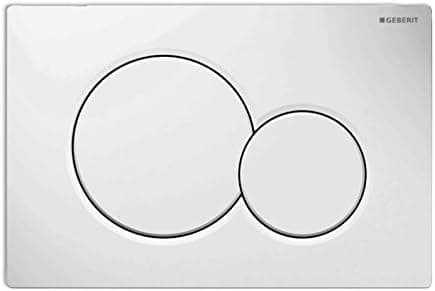Geberit 115.770.46.5 Dual-Flush Actuator Plate, Matte Chrome