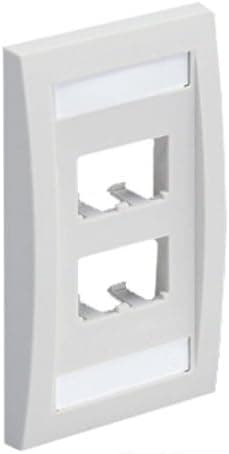 Panduit CFPE4WHY 1-Gang 4-Port Faceplate, White