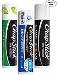 ChapStick Classic Original Assorted Pack, Mint, Original & Moisturizer, 4 Count (4 Gm) Ea - Total 12 Count