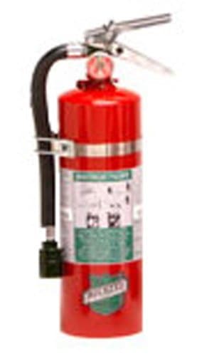 Buckeye 75550 Halotron Hand Held Fire Extinguisher with Aluminum Valve, 5.5 lbs Agent Capacity, 4-1/4" Diameter x 6-1/2" Width x 16-3/8" Height
