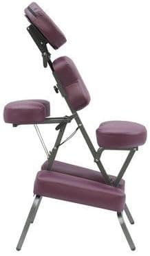 Exacme 4" Portable Massage Chair Tattoo Spa Free Carry Case Aluminum Cradle (Purple)