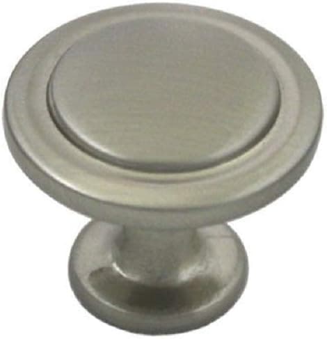 Cosmas 10 Pack 5560SN Satin Nickel Cabinet Hardware Round Knob - 1-1/4" Diameter