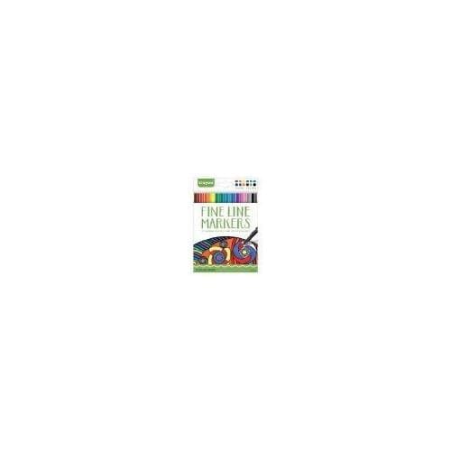 Crayola 58-7713 Fineline Markers Vibrant Colors with Fine Tips (2-Pack of 12)