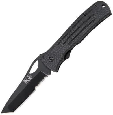 KA-BAR k2 Caiman Tanto Folder with Thumbhole