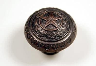 Texas State Seal KNOB ORB Western Cabinet Hardware Drawer PULLS Star KNOBS (20)