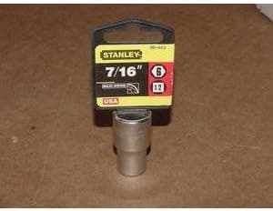 Stanley 86-443T 1/2" Drive 7/16" 6-point Standard Socket