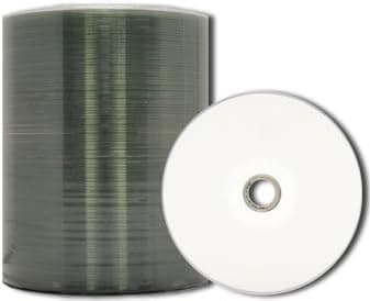 MediaPro Blank CD - Professional Grade White Inkjet Hub Printable CD-R - 100 Pack