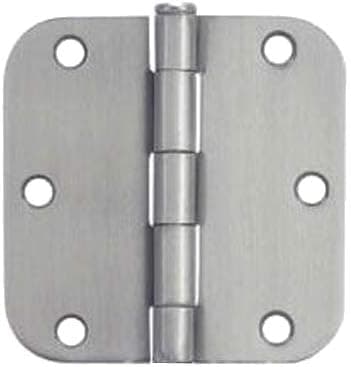 30 Pack - Cosmas Satin Nickel Door Hinge 3.5" Inch x 3.5" Inch with 5/8" Inch Radius Corners - 37557