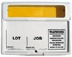 Permit Box W/Window & Lock Wht