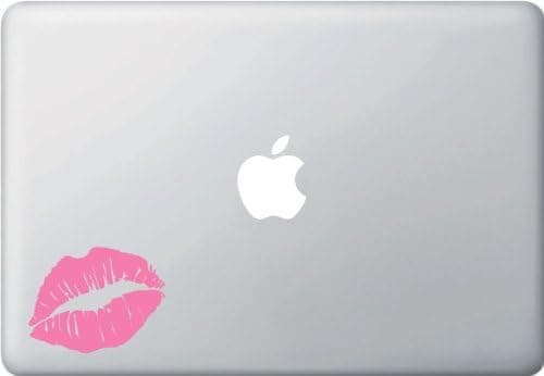 Yadda-Yadda Design Co. Hot Lips - Graphic Vinyl Laptop Decal Sticker (Pink)