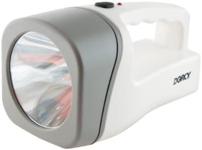 Dorcy 41-1033 Rechargeable LED Flashlight Lantern with Built-In AC Adaptor, 23-Lumens, White Finish by Dorcy