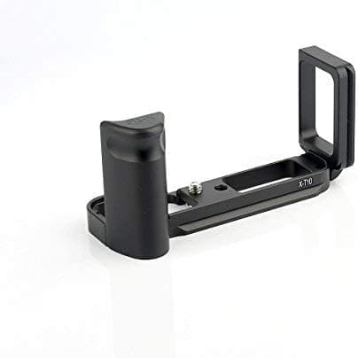 Metal Bracket Hand Grip, Cooman Metal Hand Grip L Bracket Holder for Fujifilm X-T10 Camera, Quick Release Fujifilm X-T10 Hand Grip Can Protect Camera from Falling (Only Compatible with Fujifilm X-T10)
