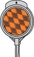 Driveway Reflective Markers - AMBER DRIVEWAY REFLECTIVE MARKER