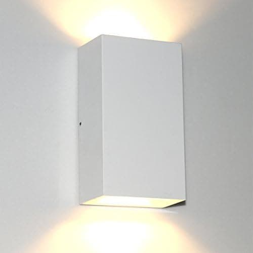 6W LED Wall Sconce Waterproof Porch Light Modern Patio Wall Lamp Garden Wall Light Fixture 3000k Warm White