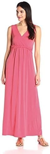 NY Collection Women's Sleeveless Surplice Dress with Twist Detail At Waist